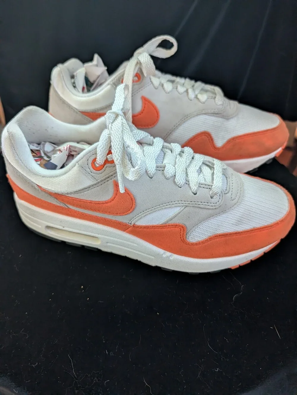 Nike Women’s White & Orange Athletic Sneakers